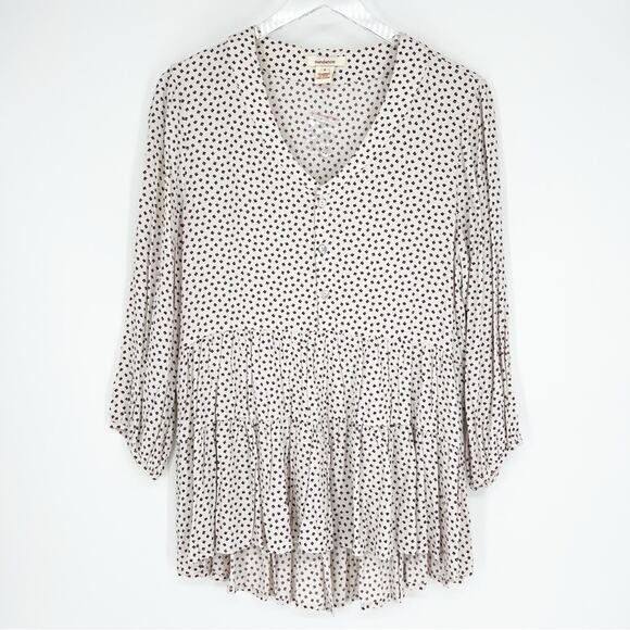 NEW Sundance Printed Tiered Tunic Top S - Picture 1 of 4